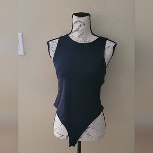 Zara Black Sleeveless Bodysuit